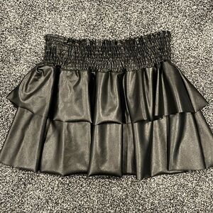 faux leather skirt